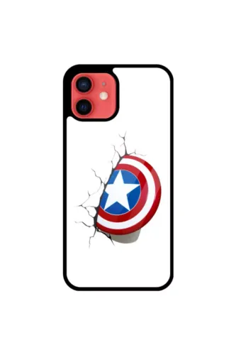 Captain America Shield Iphone Glass Phone Case
