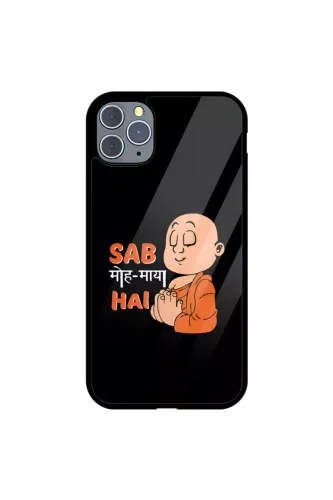 Sab Moh Maya Hai Glass Case Cover for iphones
