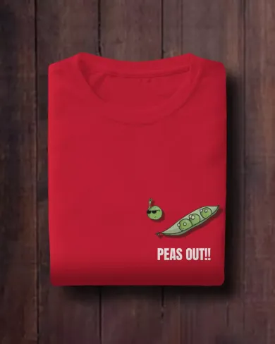 Peas out Women Half Sleeve T-shirt 