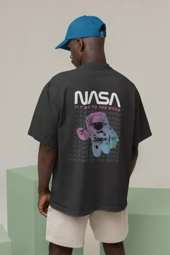 Nasa Design Oversized T-Shirt