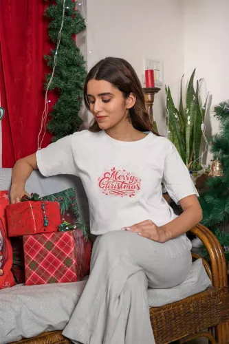 Merry Christmas Women Half Sleeve T-Shirt