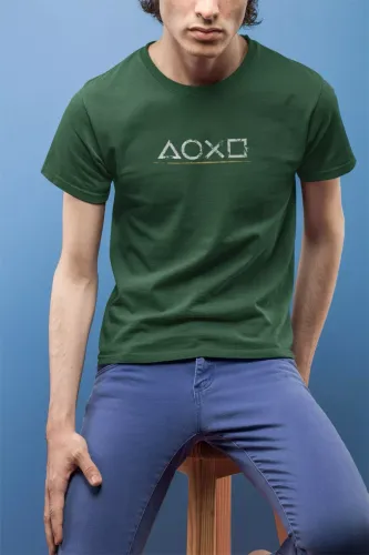 Playstation Men Round Neck Half Sleeve T-Shirt