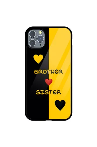Brother Sister Glass Case Cover for iphones