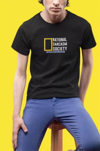 National Sarcasm Society Men Round Neck Half Sleeve T-Shirt