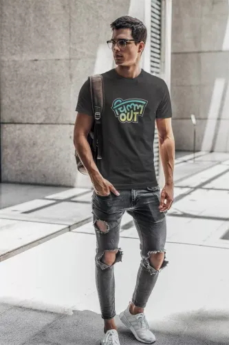 Chill Out Men Round Neck Half Sleeve T-Shirt