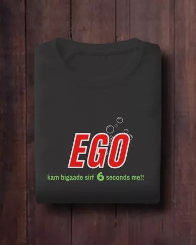 Ego Men Round Neck Half Sleeve T-shirt
