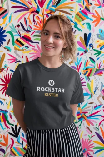 Rockstar Sister Women Half Sleeve T-Shirt