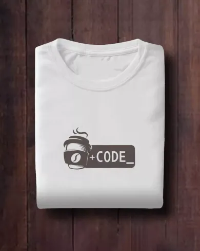 Coffee plus Code Crop Top